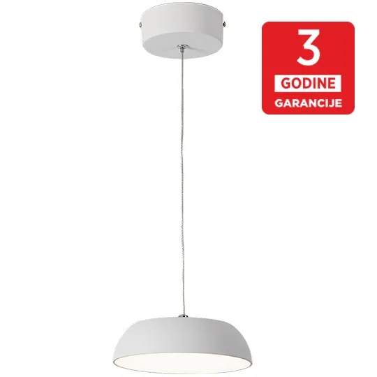 Visilica bela LED 8W 3000K peščano 3Y M10941