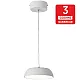 Visilica bela LED 8W 3000K peščano 3Y M10941