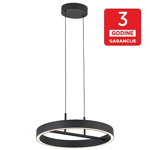 Visilica crna LED 32W 3000K peščano 3Y M10945