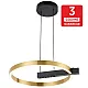 Visilica zlatna LED 24W 3000K crna + brušena 3Y M10957