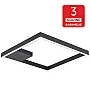 LED plafonska lampa crna 20W 3000K peščano 3Y M10935