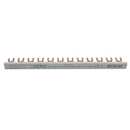Bakarni češalj izolovani 1P U-12M-63A fork 215mm 230V/400V ME-PIN