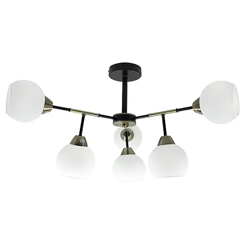 Luster zlatni Max.60W 220~240V crno- 6xE27 M11090-6