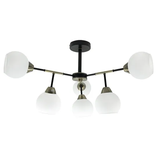Luster zlatni Max.60W 220~240V crno- 6xE27 M11090-6