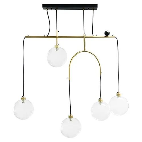 Luster zlatni Max.40W 220~240V crno- 5xG9 M11091-5