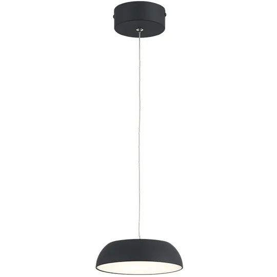 Visilica crna LED 8W 3000K peščano 3Y M10940