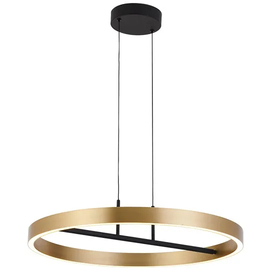 Visilica crna LED 42W 3000K + brušeno zlato 3Y M10944