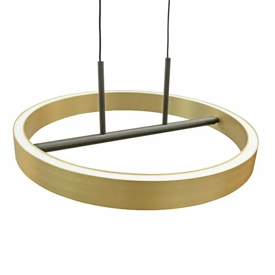 Visilica crna LED 42W 3000K + brušeno zlato 3Y M10944