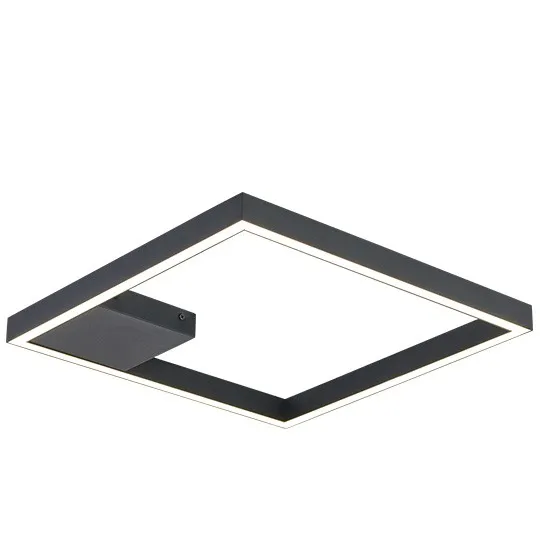 LED plafonska lampa crna 20W 3000K peščano 3Y M10935