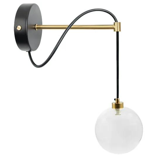 Zidna lampa crno-zlatna 1xG9 max.40W 220V M11091-1Z