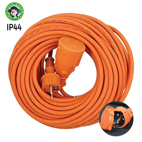 Priključnica narandžasta PM-MOT-20m-2 DZ IP44 ~250V 3x1.5 16A max. 3680W H05RR-F GUMIRANI prenosna za kosilicu GEL-020A