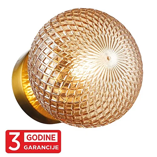 Zidna lampa staro zlato PRISMA MAW9526-1 1xG9 + amber 3Y