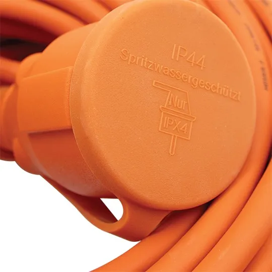 Priključnica narandžasta PM-MOT-15m-2 DZ IP44 ~250V 3x1.5 16A max. 3680W H05RR-F GUMIRANI prenosna za kosilicu GEL-020A