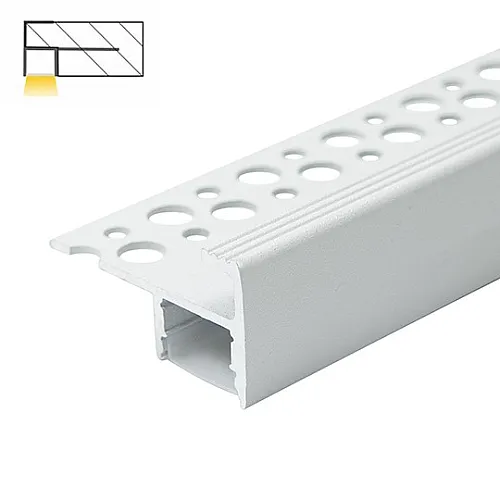 Aluminijumski profil za LED trake beli 22x40x2000mm za pločice/stepenice sa difuzorom 2m MA06-W Mitea Lighting