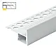 Aluminijumski profil za LED trake beli 22x40x2000mm za pločice/stepenice sa difuzorom 2m MA06-W