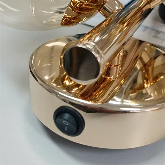 Zidna lampa zlatno GLOBE MAW9225-3 3xG9 šampanj + smoky sa prekidačem 3Y
