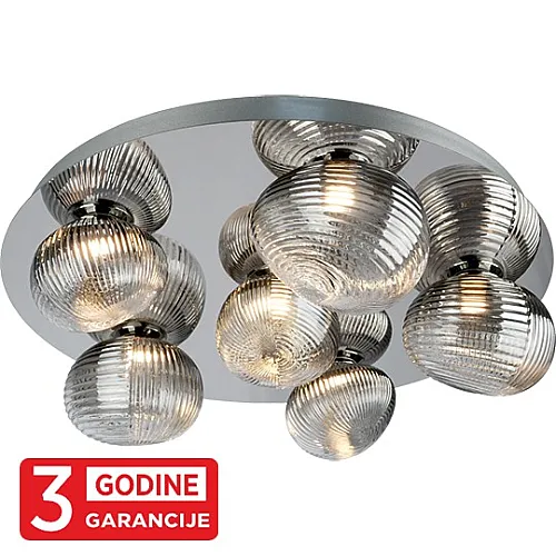 LED plafonska lampa hrom PRISMA MAC9401-6 6x4W 220~240V 3000K + smoky SMD 3Y
