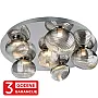LED plafonska lampa hrom PRISMA MAC9401-6 6x4W 220~240V 3000K + smoky SMD 3Y