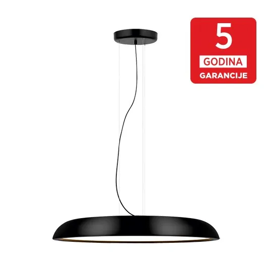 Visilica crna ARCADIA MPD750-800 B 91W 3000K peskareno LED 5Y