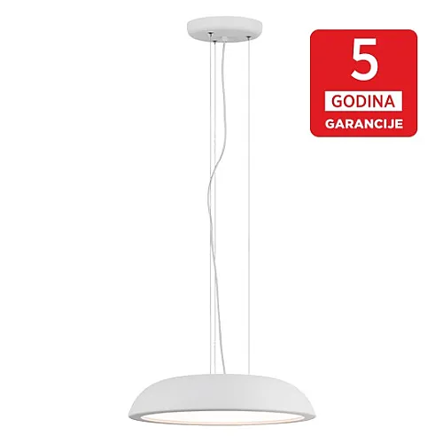 Visilica bela ARCADIA MPD750-450 W 24W 3000K peskareno LED 5Y