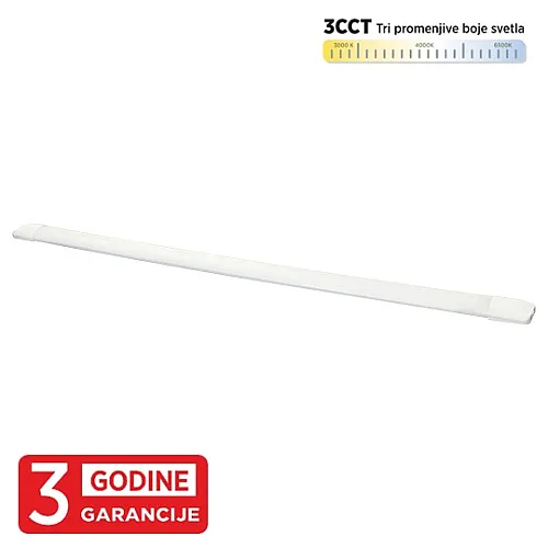LED strela bela 36W 175~250V 3CCT 3000/4000/6500K L1200 x W60 x H28mm 3Y 3850lm M203850-W