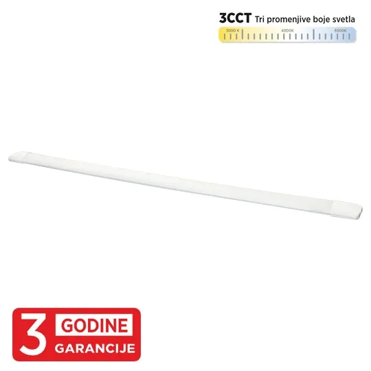 LED strela bela 36W 175~250V 3CCT 3000/4000/6500K L1200 x W60 x H28mm 3Y 3850lm M203850-W