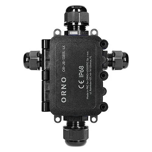 Nadgradna razvodna kutija IP68 crna OR-JB-13815/4X Orno