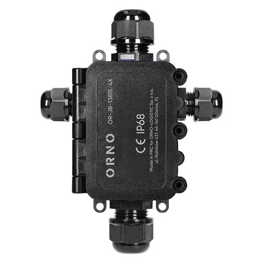 Nadgradna razvodna kutija IP68 crna OR-JB-13815/4X Orno