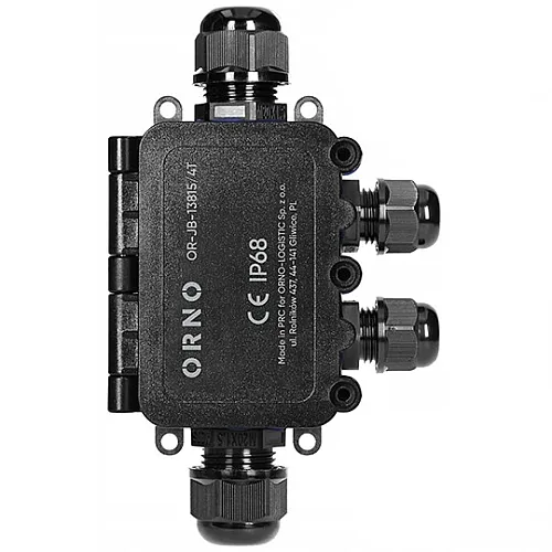 Nadgradna razvodna kutija IP68 crna OR-JB-13815/4T Orno