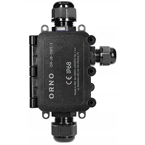 Nadgradna razvodna kutija IP68 crna OR-JB-13815/3 Orno