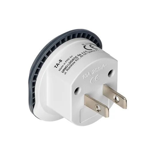 Adapter USA 110-230V/10A Travel (type A,B) TA-8 Virone