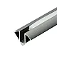Aluminijumski profil za LED trake tamno sivi ugaoni 11.2x11.2x2000mm set sa difuzorom M603-GR