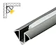 Aluminijumski profil za LED trake tamno sivi ugaoni 11.2x11.2x2000mm set sa difuzorom M603-GR