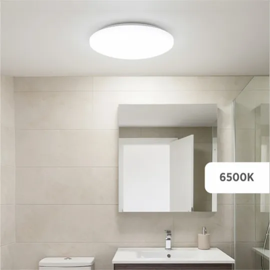 LED plafonjera bela 24W 200~240V 3CCT DIP Switch 3000/4000/6500K IP44 fi300mm SMD 3Y M205710