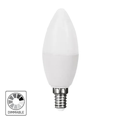 Dimabilna LED ECO sijalica C37 5.5W 2700K 220-240V 470lm E14