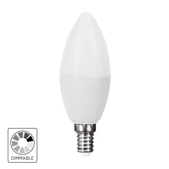 Dimabilna LED ECO sijalica C37 5.5W 2700K 220-240V 470lm E14