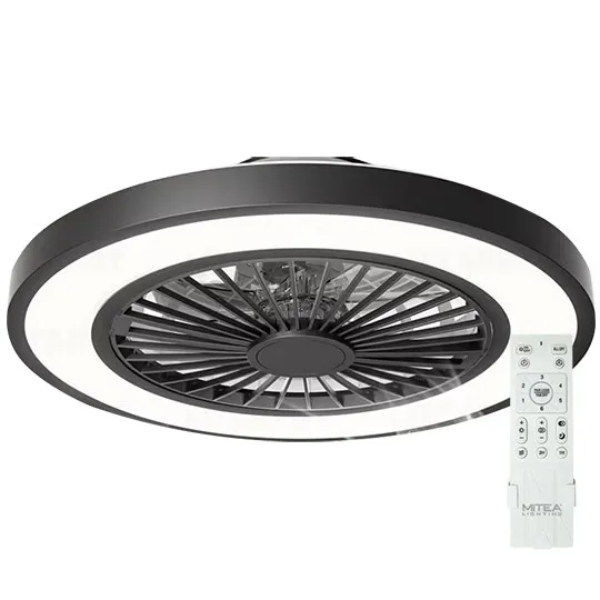 Ventilator crni plafonski 20W sa svetlom LED CCT 25W sa daljinskim upravljačem MV5020-B