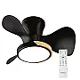Ventilator crni plafonski 40W sa svetlom LED CCT 12W sa daljinskim upravljačem MV5014-B Mitea Lighting
