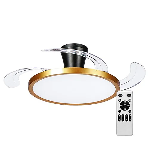 Ventilator zlatno -CRNI plafonski 30W sa svetlom LED CCT 30W sa daljinskim upravljačem MV5040-GB Mitea Lighting