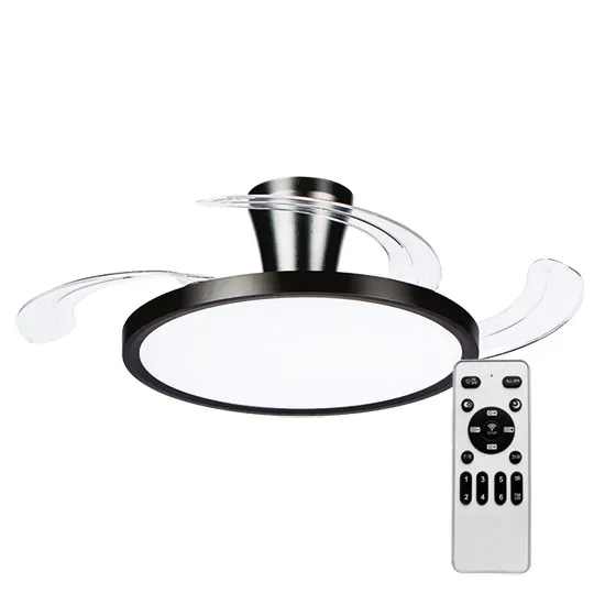 Ventilator crni plafonski 30W sa svetlom LED CCT 30W sa daljinskim upravljačem MV5040-B Mitea Lighting
