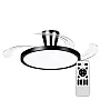 Ventilator crni plafonski 30W sa svetlom LED CCT 30W sa daljinskim upravljačem MV5040-B Mitea Lighting