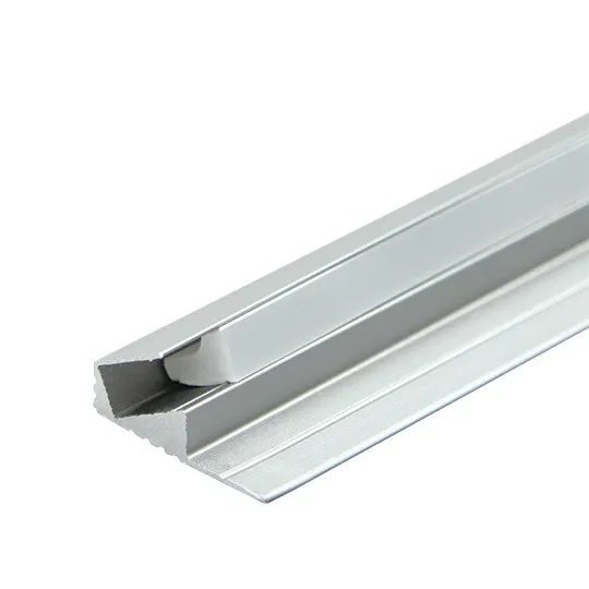 Aluminijumski profil za LED trake sivi 8.6x17.7x2000mm ugaoni sa difuzerom 2m MA063