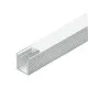 Aluminijumski profil za LED trake sivi 7.6x9x2000mm nadgradni sa difuzerom 2m MA078