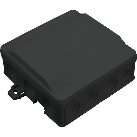 SEZ 6410-20 crna razvodna kutija sa elastičnim uvodnicama 90x90mm IP54, klik sistem