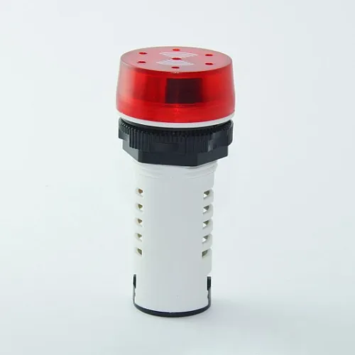 Zujalica sa LED signalnom sijalicom crvena 24V fi28 ME-AD62-22DS-M/R