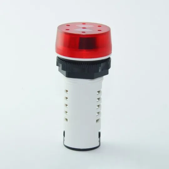 Zujalica sa LED signalnom sijalicom crvena 24V fi28 ME-AD62-22DS-M/R