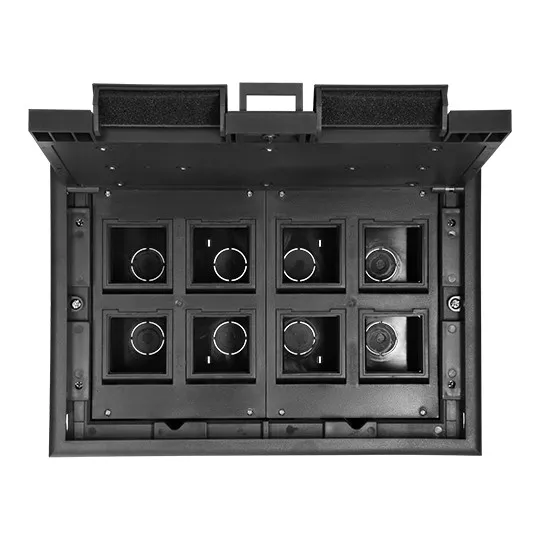 Modularna podna kutija 8 x 45x45mm OR-GP-9203/SS Orno