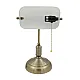 Stona lampa bela 1xE27 max.40W bankarska M1054 Mitea Lighting