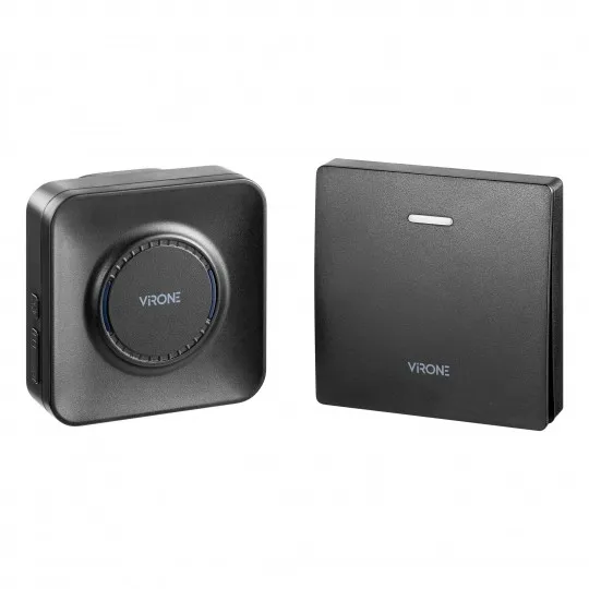Zvono crno 36 tona bežično AC 230V 200m TELERO AC DB-8/B Virone