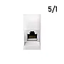Priključnica beli PP kompjuterska E-1M RJ45 CAt6 74223.0 5/1 Experience Aling